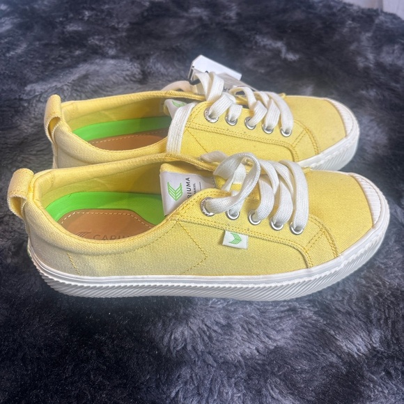 Cariuma Yellow Canvas Sneakers - Picture 2 of 8